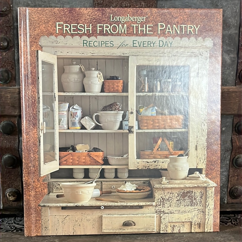 Longaberger Fresh From The Pantry hardcover recipe book